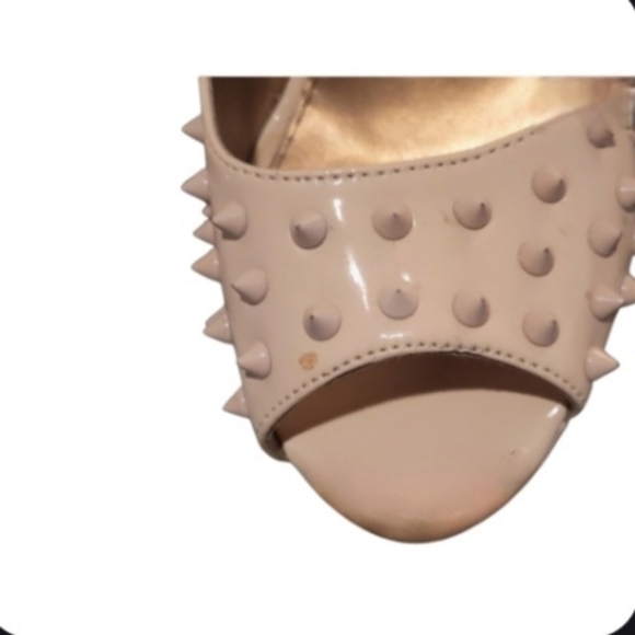 RCK BELLA Ladies Stiletto Khaki Spiked Heels Size 7 - Picture 12 of 14